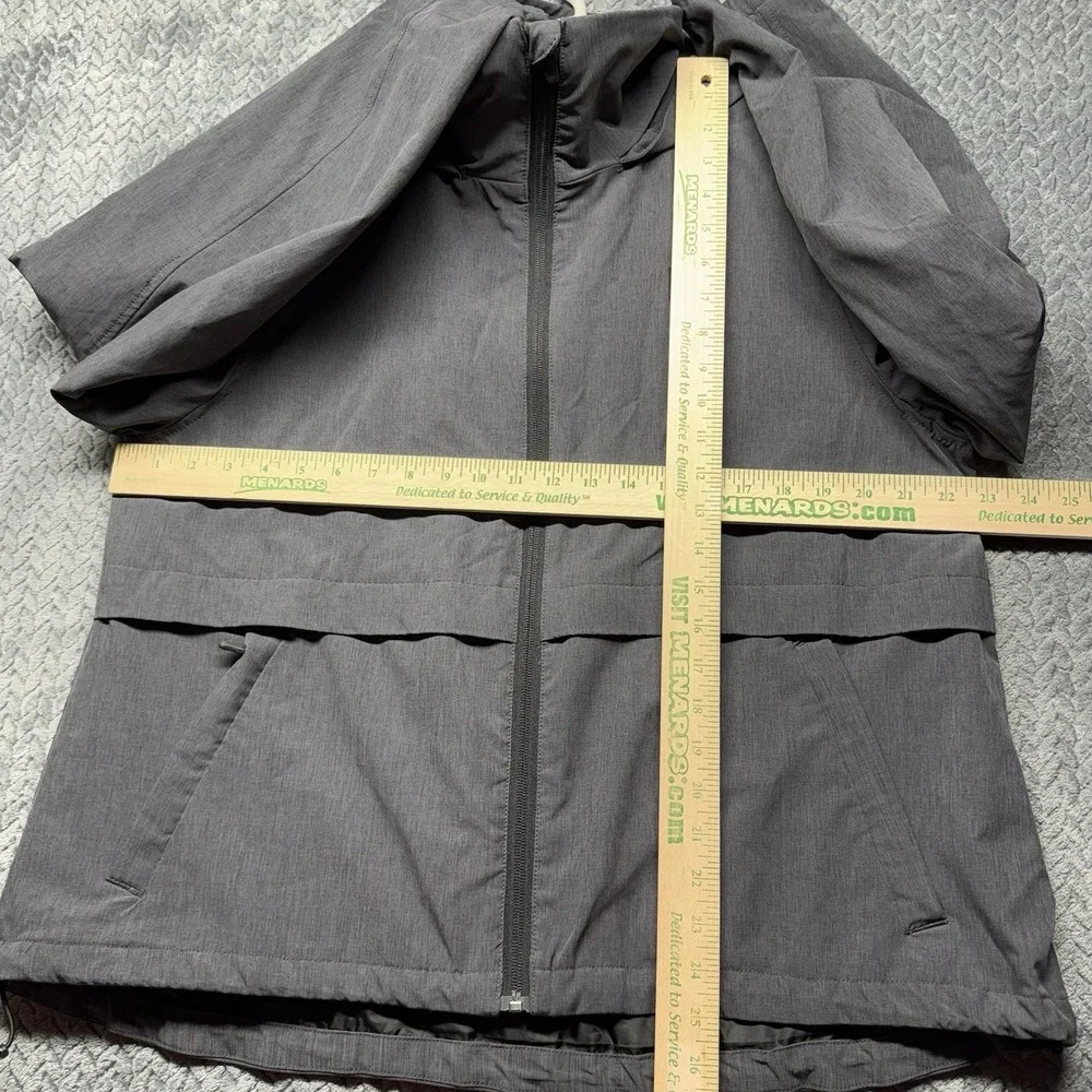Rip Curl Anti Series Jacket Large Gray Hooded Windbreaker Surf Unisex Coastal‎